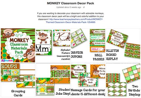 MONKEY Behavior Coupons Freebie, Ideas, & Classroom Decor Pack - FlapJack