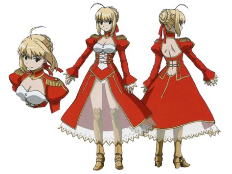 Image Red Saber Carnival Phantasm Character Sheetpng Type Moon