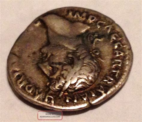 Ancient Old Roman Silver Denarius Julius Caesar Currency Coin Money - 47 Bc