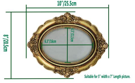 Amazon Bitray Vintage Picture Frame X Inch Oval Elegant