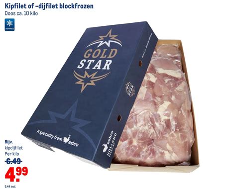 Kipfilet Of Dijfilet Blockfrozen Aanbieding Bij Makro