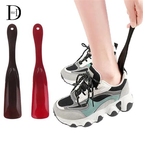 Pcs Professional Shoe Horns Black Plastic Shoe Horn Spoon Shape