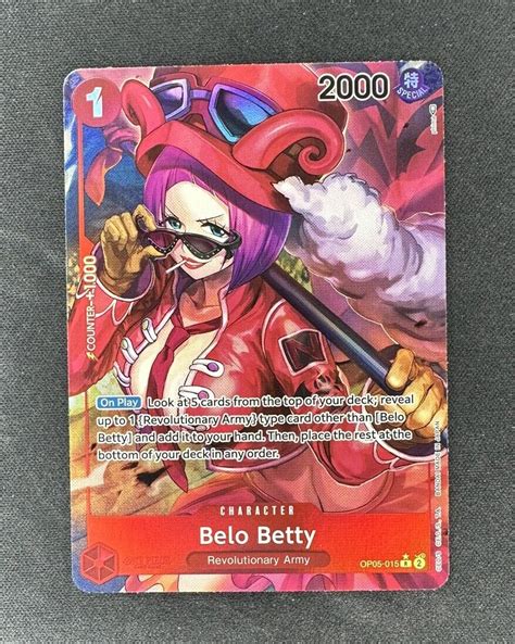 One Piece Tcg Belo Betty Op05 015 Alt Art Nm English Awakening Of The