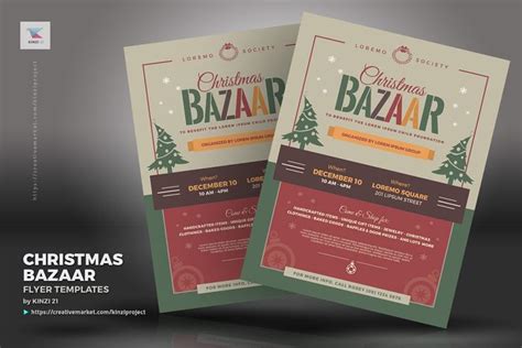 Christmas Bazaar Flyer Templates | Holiday flyer template, Flyer ...