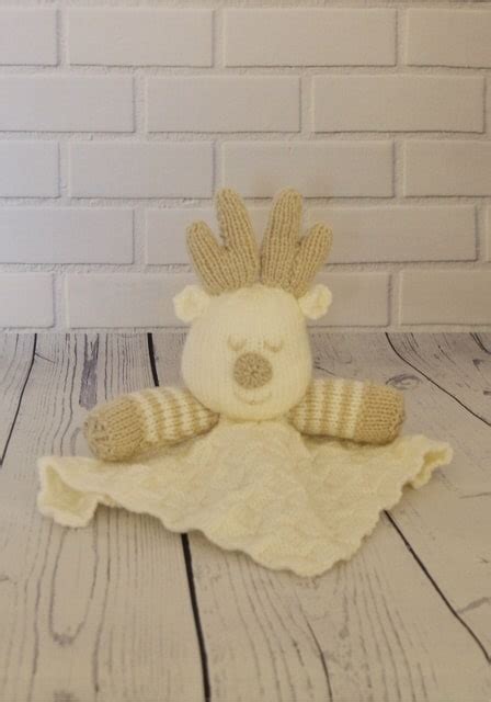 Reindeer Comforter Knitting Pattern Knitting By Post