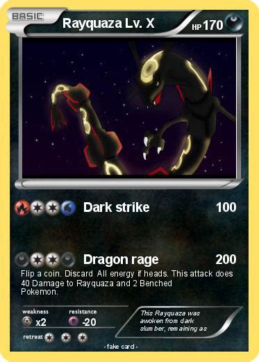 Pokémon Rayquaza Lv X 98 98 Dark Strike My Pokemon Card