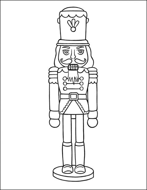 Christmas Coloring Page Nutcracker