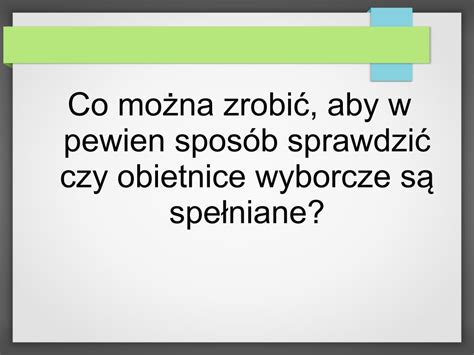 Ppt Nie Tylko Wybory Jak M Odzi Mog Wp Ywa Na Rzeczywisto I