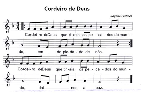 Partituras Para Liturgia Cordeiro De Deus