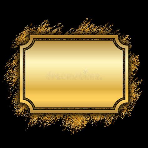 Frame Do Ouro Projeto Dourado Bonito Do Brilho Beira Decorativa Do