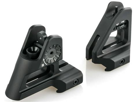 Scalarworks Peak Fixed Iron Detachable Front Rear Sight Set Ar