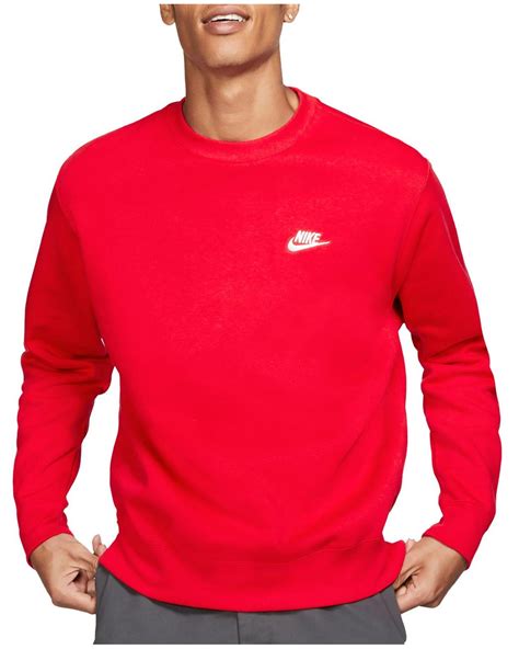 Nike Fleece Sportswear Club Crewneck Sweatshirt Regular And Big And Tall