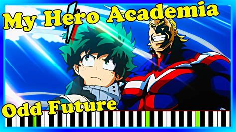 My Hero Academia Op Piano Cover Tutorial Odd Future Easy Version