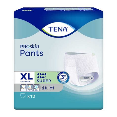 TENA ProSkin Pants Super XL 4 X 12 Stk Tena Pants Inkontinenz