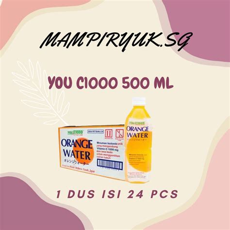 Jual Dus Karton You C Minuman Orange Botol Ml Dus Isi Pcs