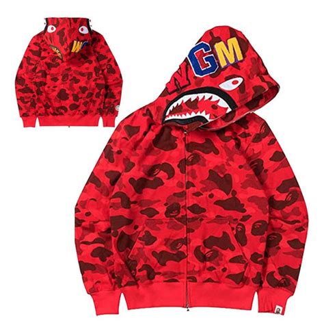 Sudadera Con Capucha Shark Ape Bape Con L Deportes Parejas Meses Sin