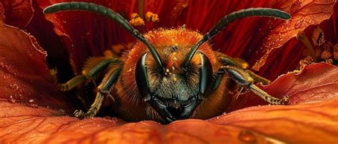 Premium Photo Professional Colorgraded Bee In Flower