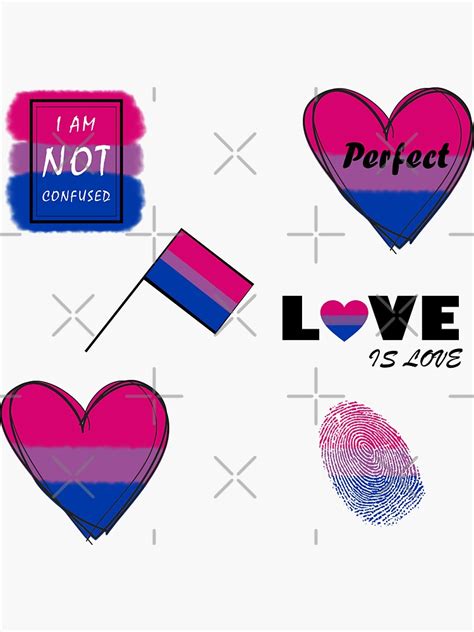 Lgbtq Bisexual Pride Flag Sticker For Sale By Freeart10 Redbubble