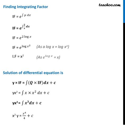 Example 15 Find General Solution X Dy Dx 2y X2 Examples