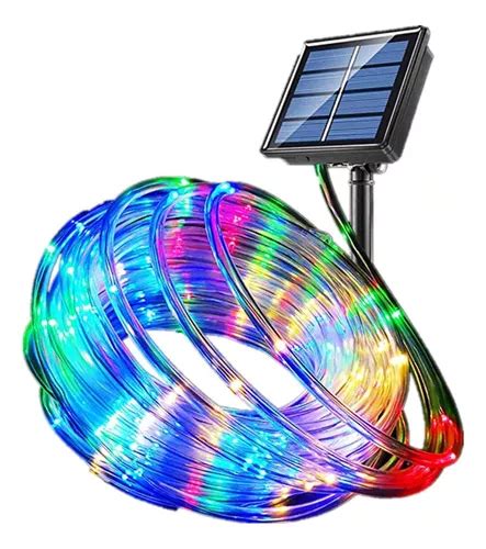 Manguera Serie Luces Navidad Solar Led Exteriores Color 10m Envío gratis