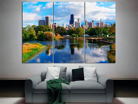 Chicago Art Chicago Wall Art Chicago Skyline Chicago print | Etsy