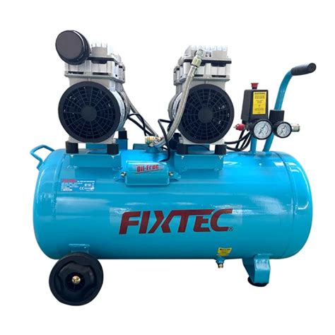 Fixtec 1500w 2hp Oil Free Paint Spraying Piston Air Compressor With 50l