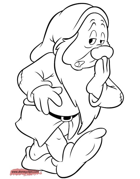 Coloring Pages Of The Seven Dwarfs