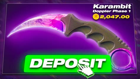 I Deposited My Karambit Doppler On Csgoroll Youtube