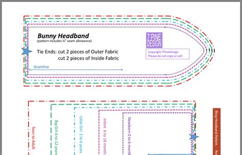 Printable Headband Sewing Pattern