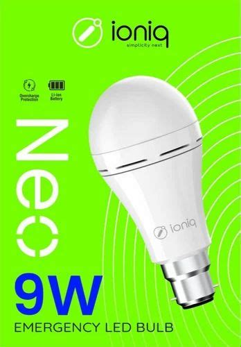 Ioniq Ceramic Cool White W Emergency Bulb Base Type B At Rs