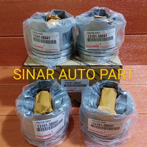 Jual PISTON ASSY SET SEHER TOYOTA DYNA RINO 14B STD 1 00 13101 58041