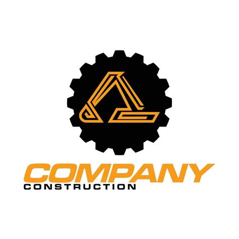 Excavator Vector Logo Template Construction Vector Illustration