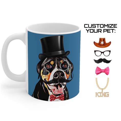 Custom Dog Mug Personalized Pet Mugs Dog Mom Dog Dag Dog - Etsy