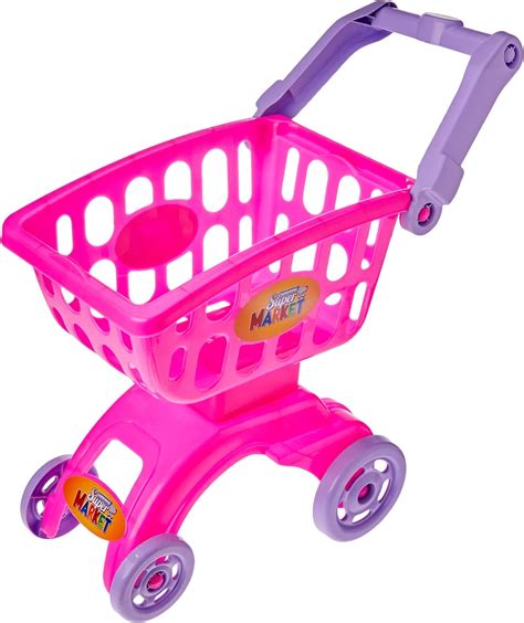 Carrinho Super Market Rosa Braskit Real Brinquedos