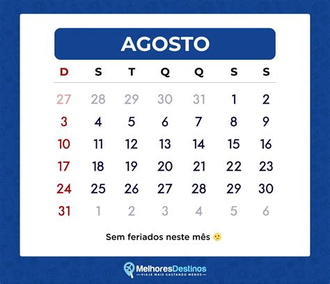 Feriado Em Agosto
