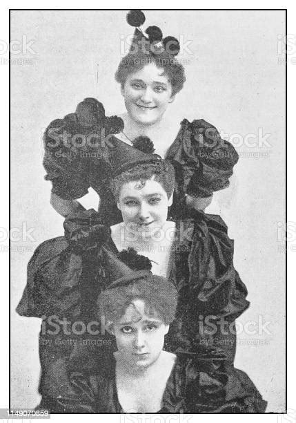 Antique Photo The Sisters Levey Stock Illustration Download Image Now