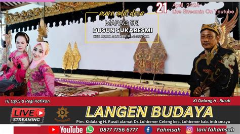 LIVE MALAM WAYANG PURWA LANGEN BUDAYA ACARA MAPAG SRI DUSUN