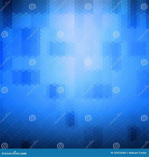 Fondo Hexagonal De Vector Abstracto Azul Estilo Poligonal Pasos 10