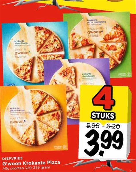 G Woon Krokante Pizza Aanbieding Bij Vomar Folders Nl