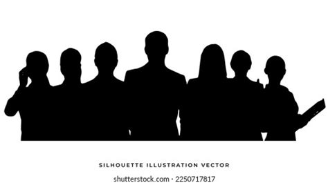 Group People Silhouette Vector Illustration Stock Vector (Royalty Free ...