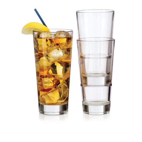 Libbey Endeavor Stacking Duratuff Beverage Glasses 12 Ounce Set Of 12