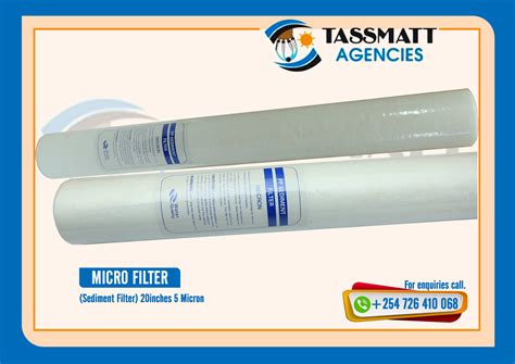 Filter Microns 20" 5Micron - Tassmatt Agencies Limited