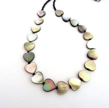 Black Lip Shell Necklace Folksy