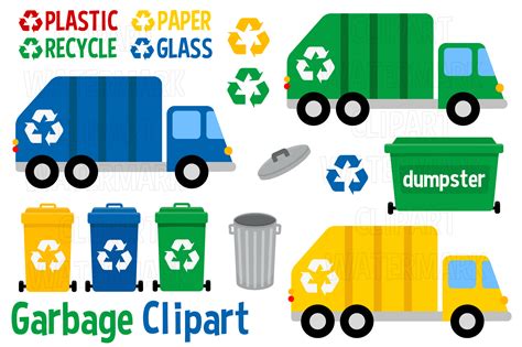 Recycling and Garbage Clipart Graphic by magreenhouse · Creative Fabrica