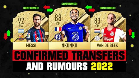 Fifa New Confirmed Transfers Rumours Ft Nkunku Messi Van