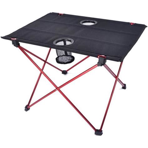 Petite Table De Camping Pliante L G Re Avec Porte Gobelets Table De