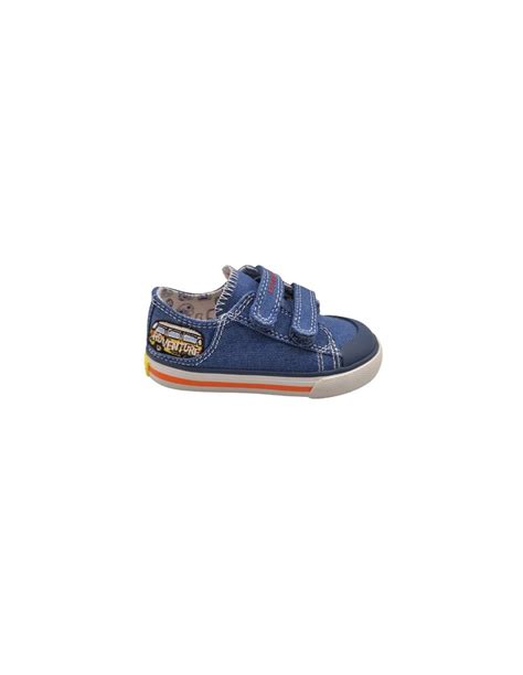 Zapatillas De Lona Con Velcro Para Ni Os Pablosky En Color Azul Jeans