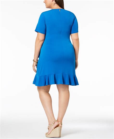 Michael Kors Plus Size Ruffled Faux Wrap Dress Macys