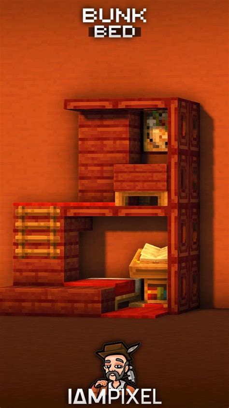 Minecraft Bunk Bed Design! 🛌 | Minecraft room, Minecraft designs ...