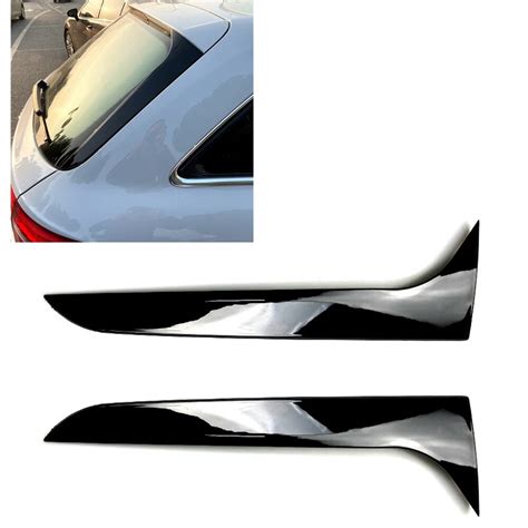 2PCS Car Rear Window Trim Cover Side Wing Canard Splitter Trunk Tail